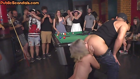 Sexy blonde take coupl consequencesot strut skank with cock