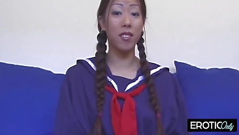 Sultry girl shows her cute body