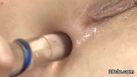 Crazy pornstar enjoys her pussy