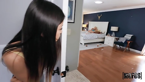 Mature asian slut takes it up the ass