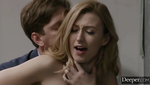 Hot blonde does anal and sexy eys