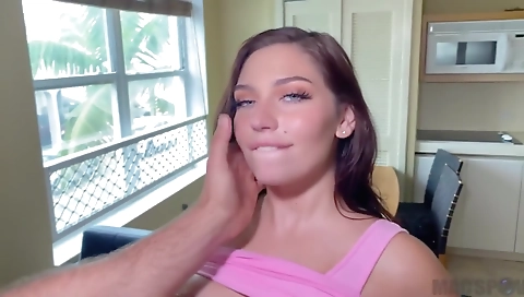 Mature couple fuck in a hot tub