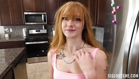 Chick with a sexy blonde creampie