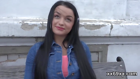 Sexy with huge tits and a big ass gets fucked