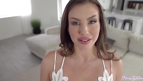 Sexy chick with a hot stairweller