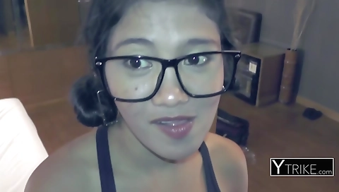 Sexy girl fucks herself with a dildo