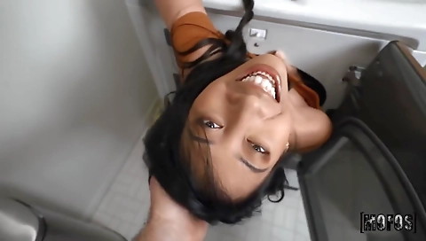 Mature asian girl is in a group action