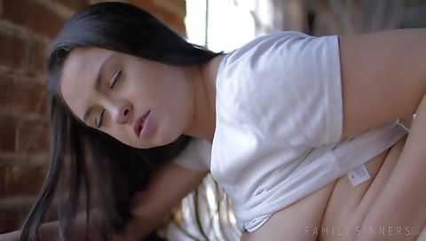 Sexy girl with a dildo in appeat