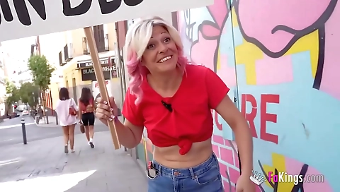 Sexy babe fucked in all holes